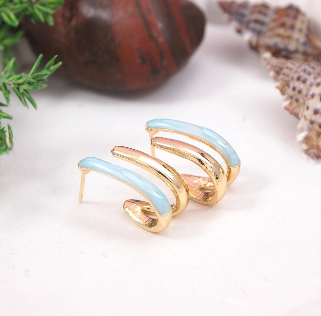 Gold Plated Hoops