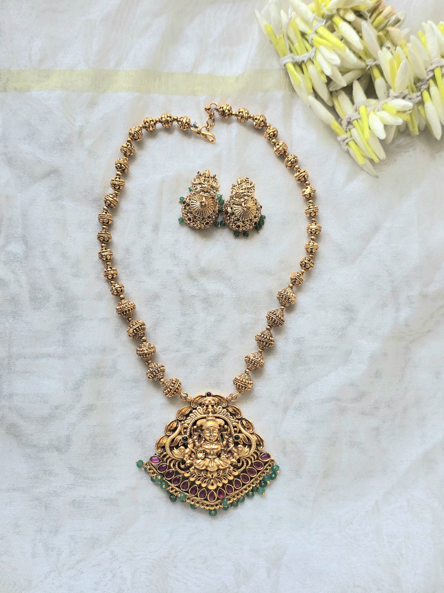 Lakshmi Beaded Nagas Haram