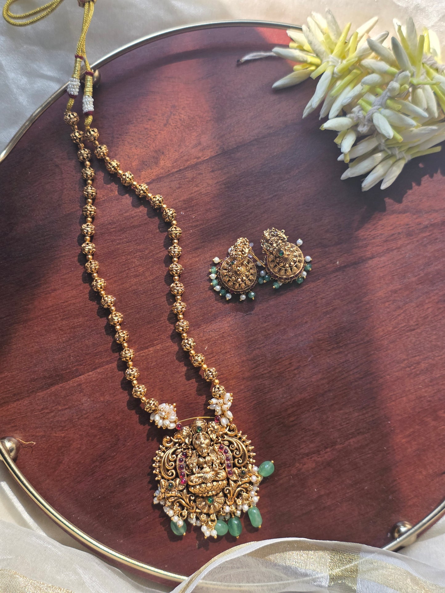 Lakshmi Beaded Nagas Haram