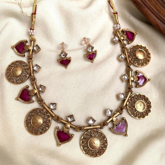Coin Palakka Fushion Necklace