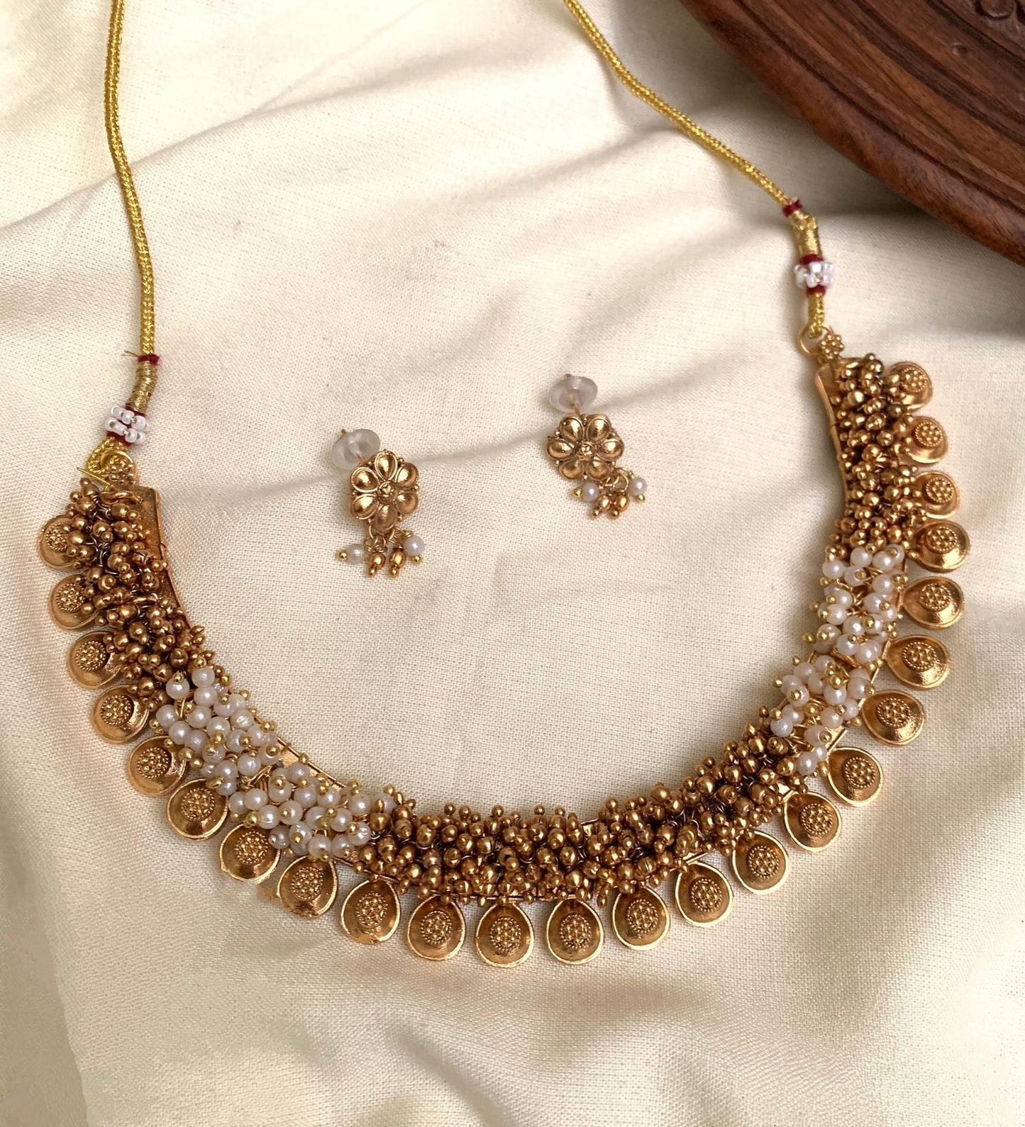 Kashi/ Coin Necklace with Beads