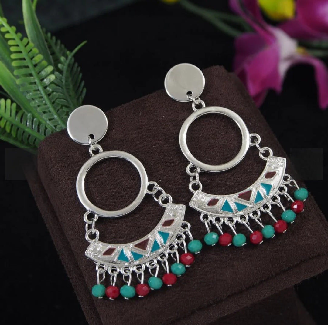 Silver Chandelier Earring