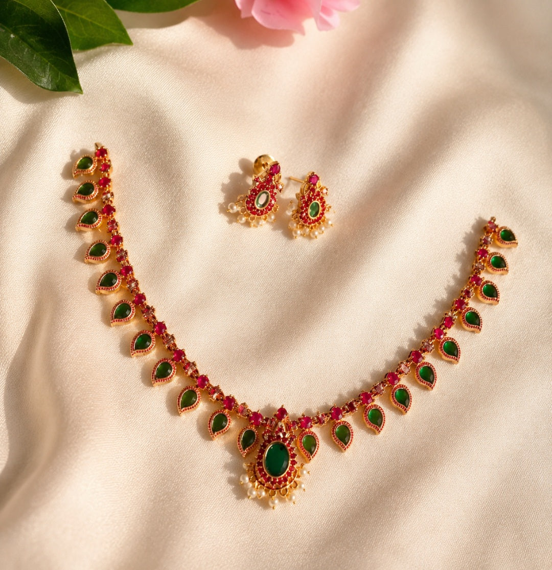 Palakka Mala – Traditional Kerala Gold Plated Necklace