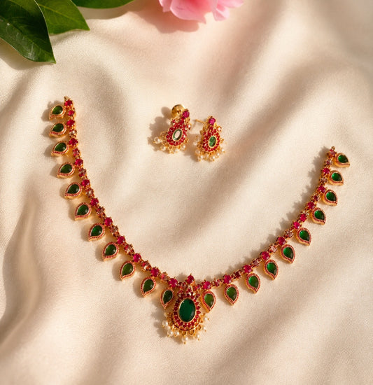 Palakka Mala – Traditional Kerala Gold Plated Necklace
