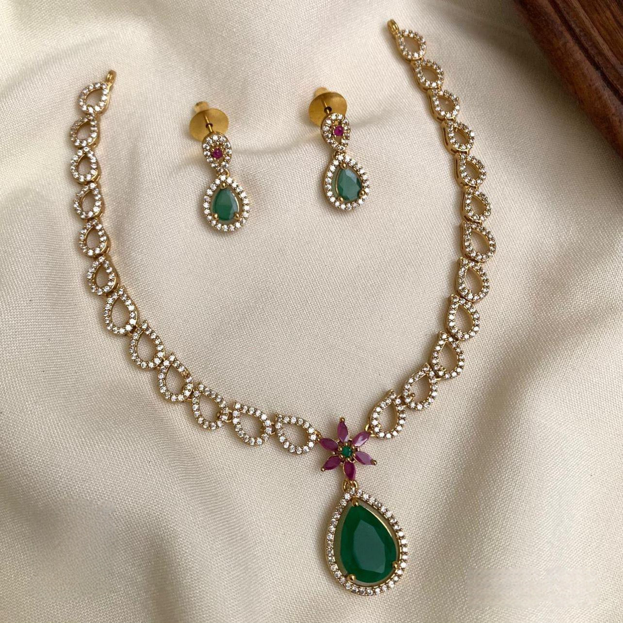 Emerald Multistone Necklace