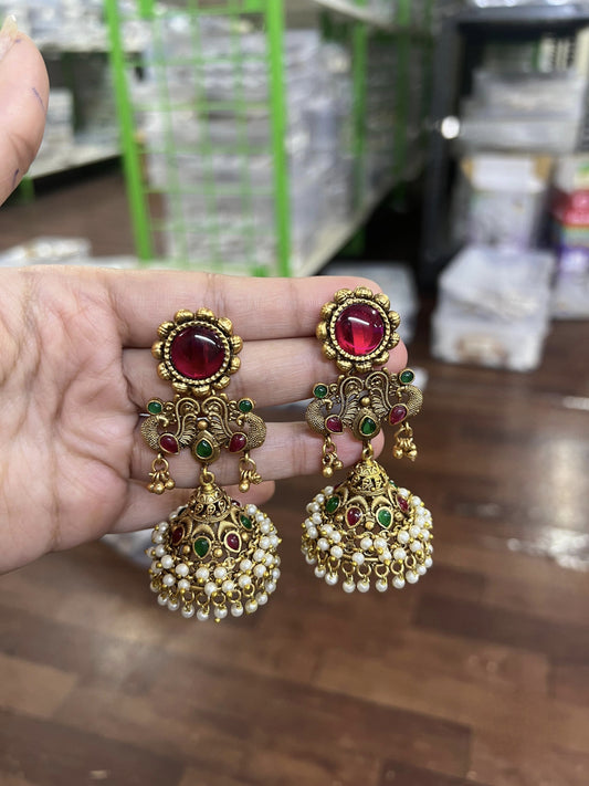 Peacock Pearl Jumka