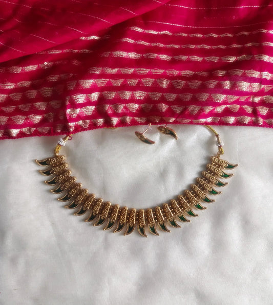 Crescent shaped Necklace