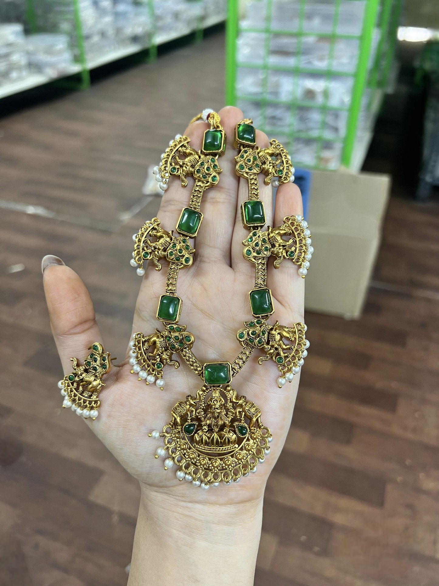 Lakshmi Elephant Fushion Necklace