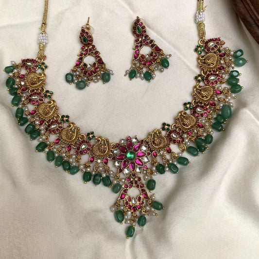 Peacock Jadau Necklace