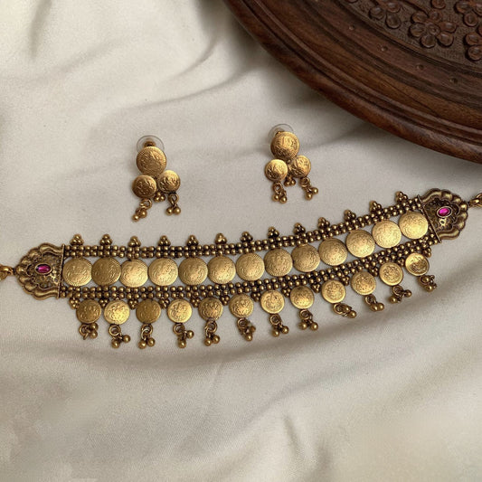 Double Layered Coin Necklace