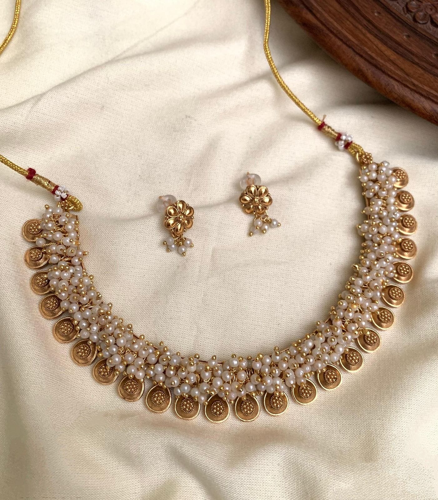 Kashi/ Coin Necklace with Beads