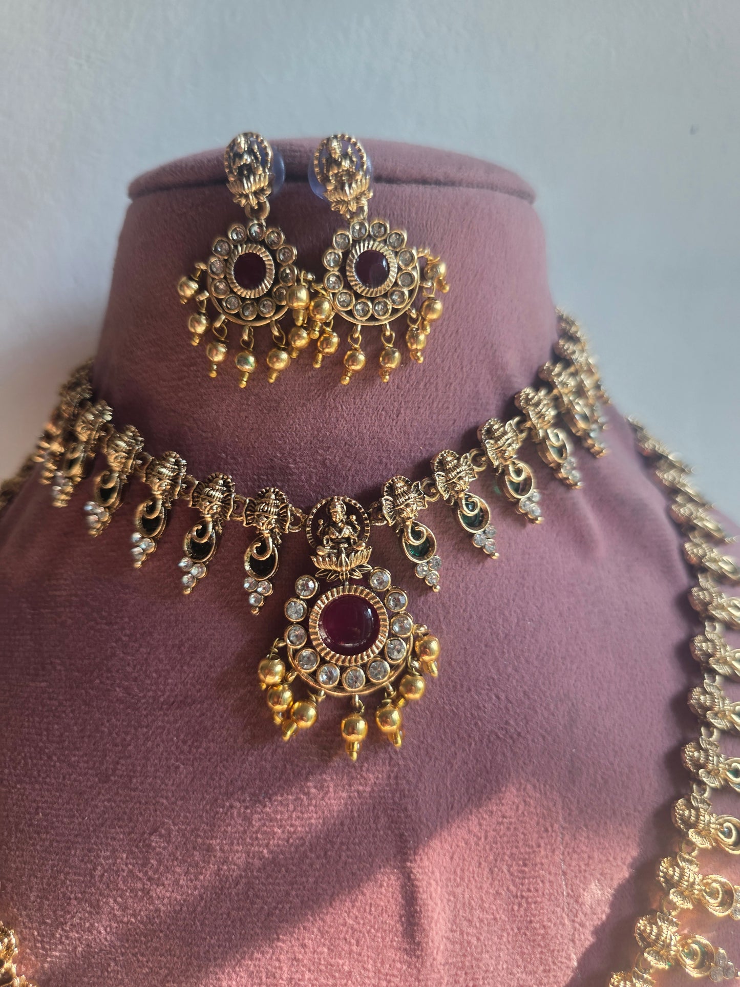 Palakka stone Necklace set