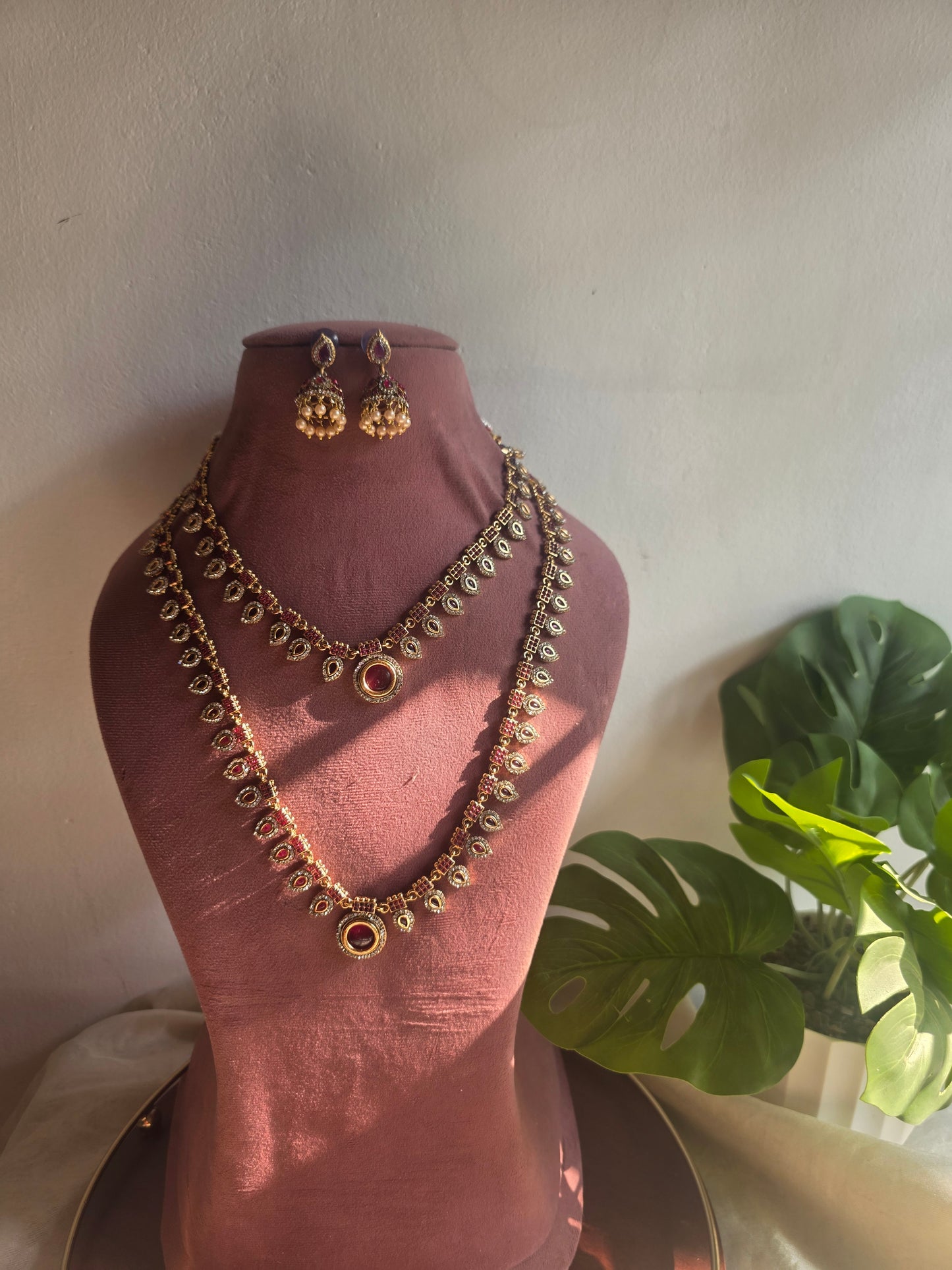 Red beaded Haram set