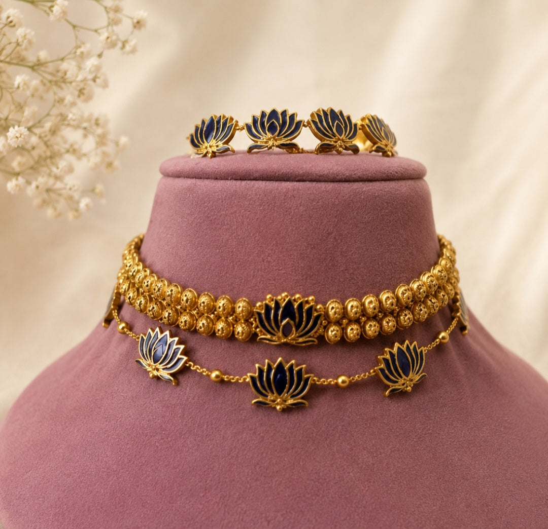 Lotus Layering Necklace | A259