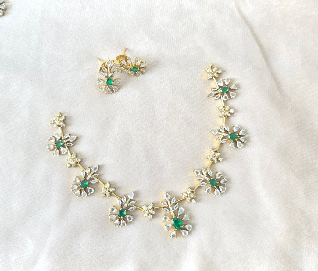 Diamond Look alike Necklace