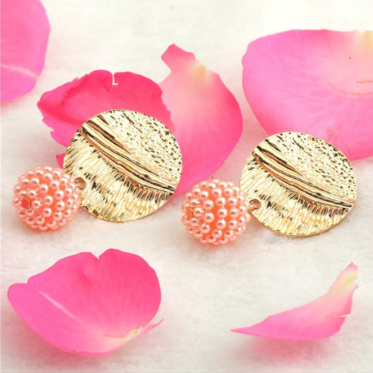 Acrylic bead ball droping earring