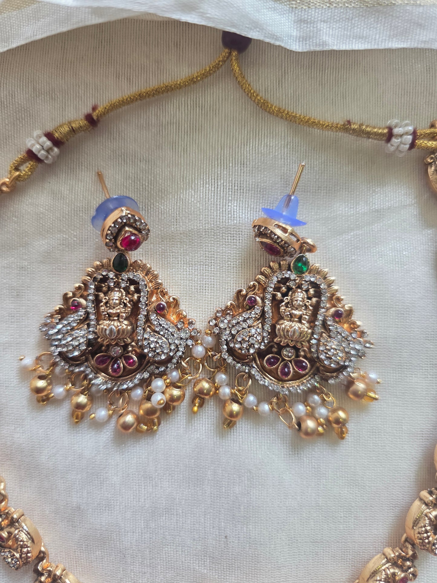 Premium Stone Lakshmi Necklace