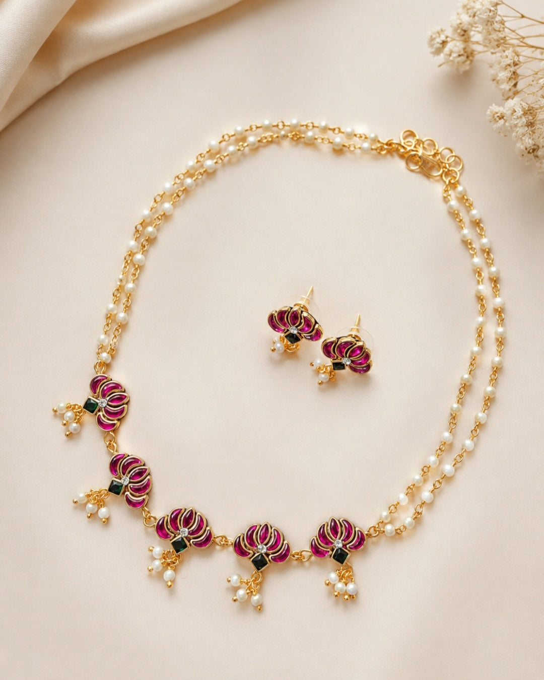 Lotus Necklace Choker | A227