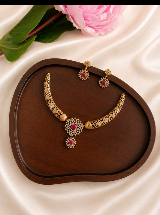 Floral Necklace Set | A226