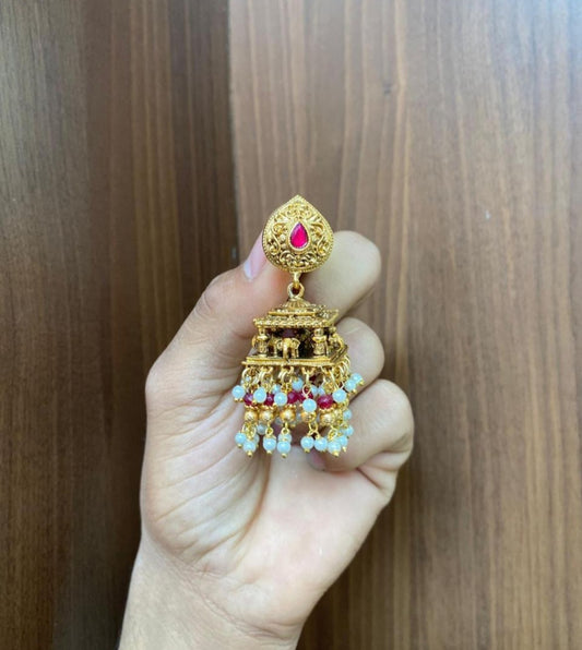 Antique Square Elephant jumka