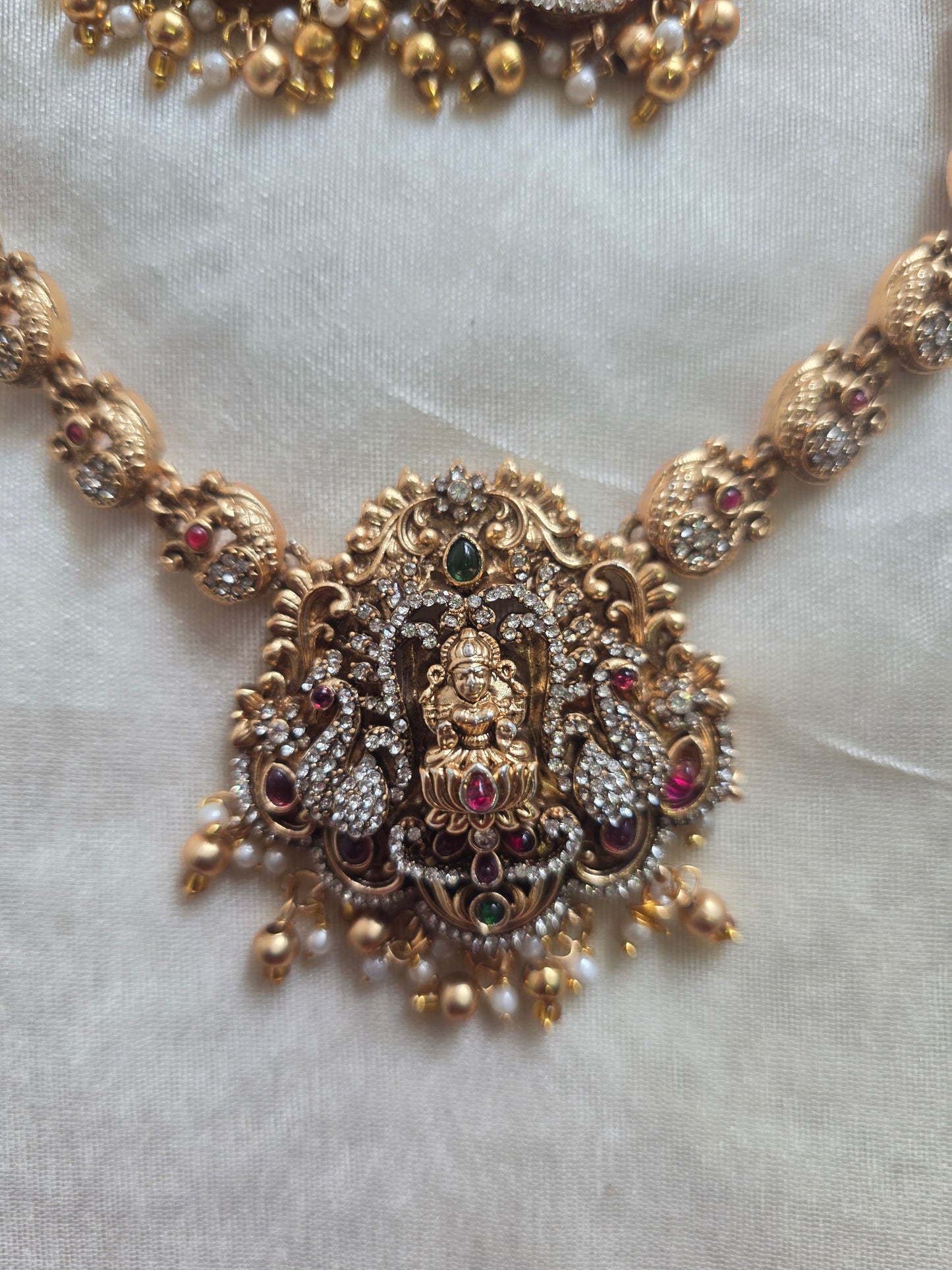Premium Stone Lakshmi Necklace