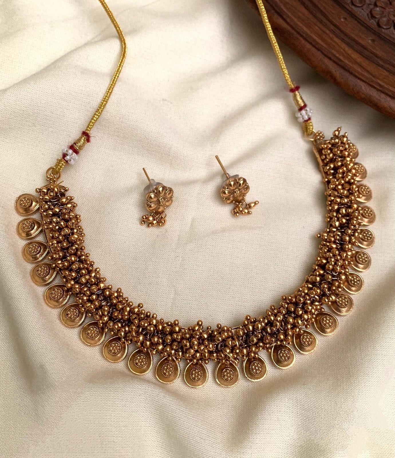 Kashi/ Coin Necklace with Beads