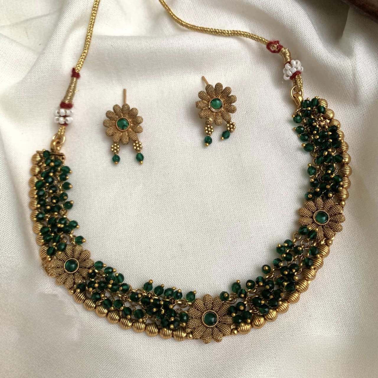 Floral Beaded Necklace