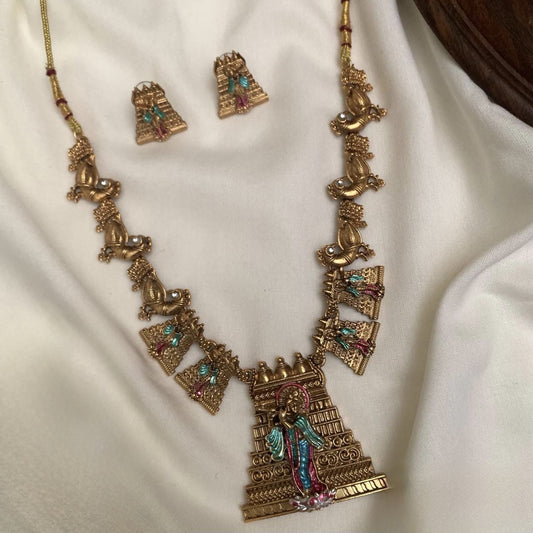 Temple Krishna Necklace