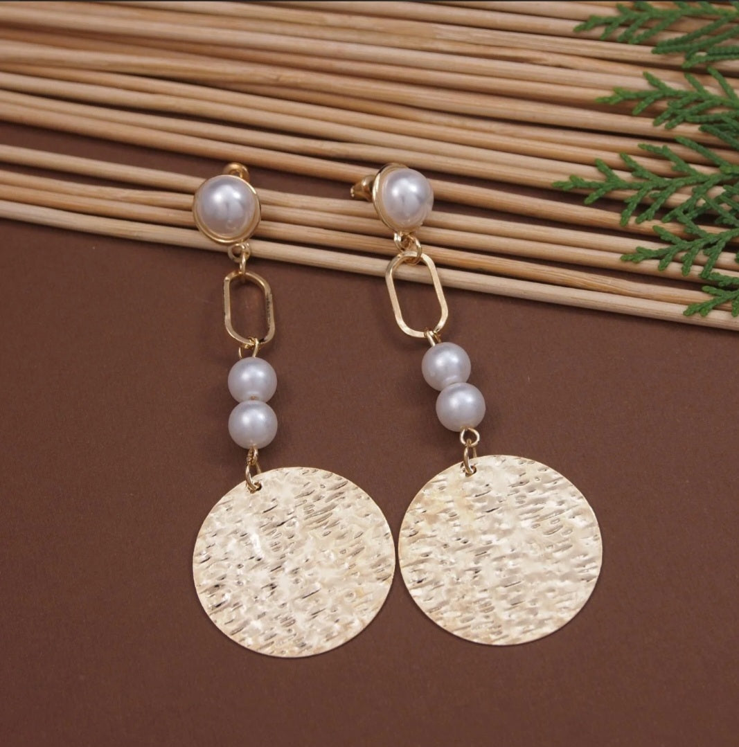 Gold plated pearl Droping