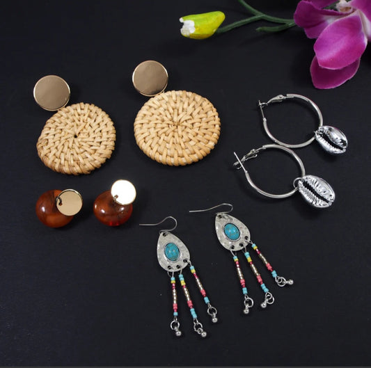 Set of 4 Combo of Western Earring