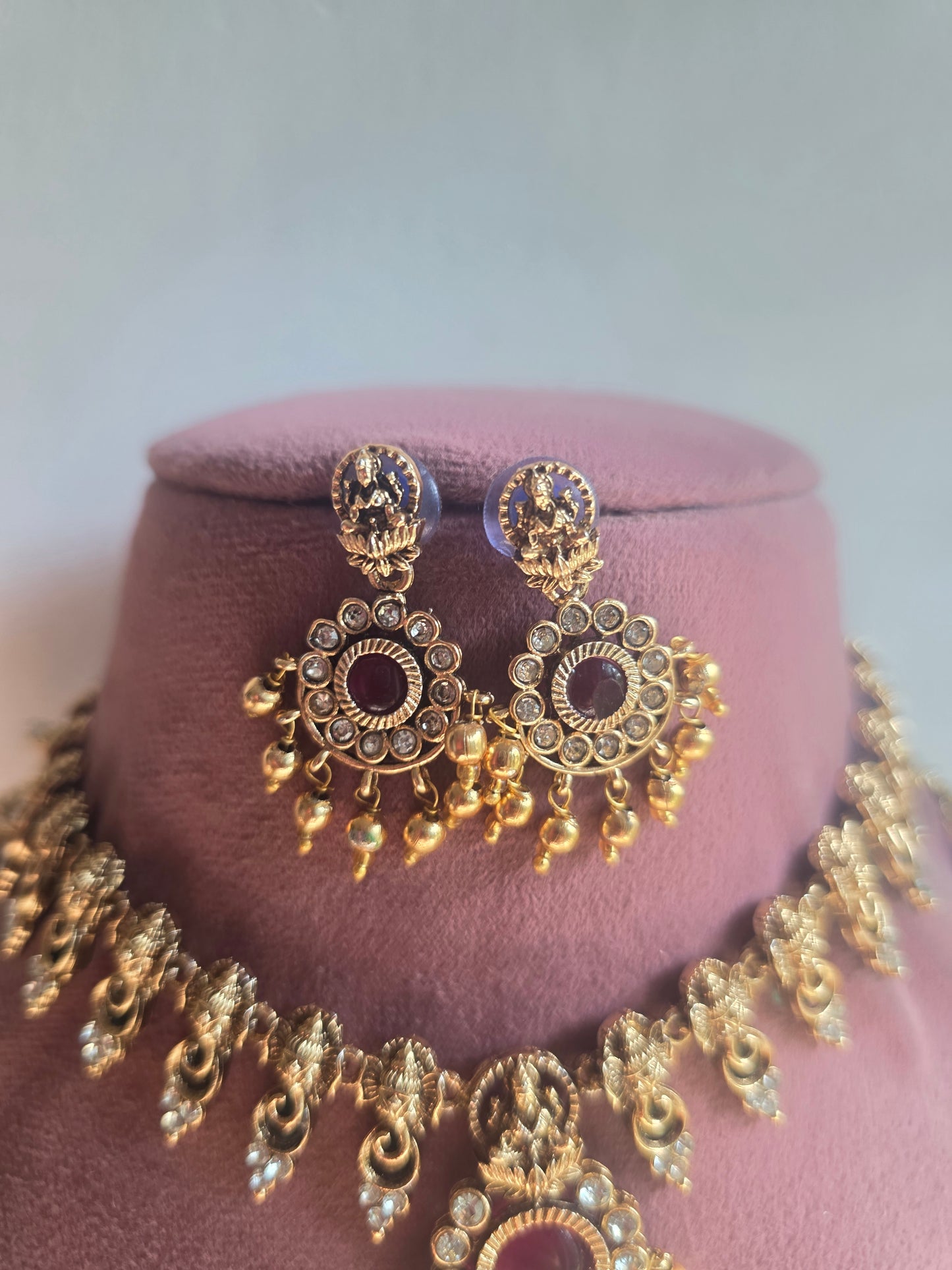 Palakka stone Necklace set