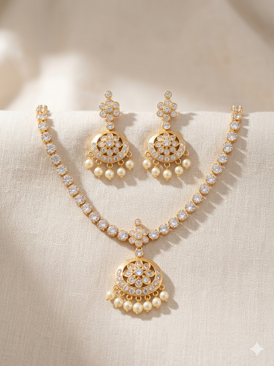 White Attigai Necklace