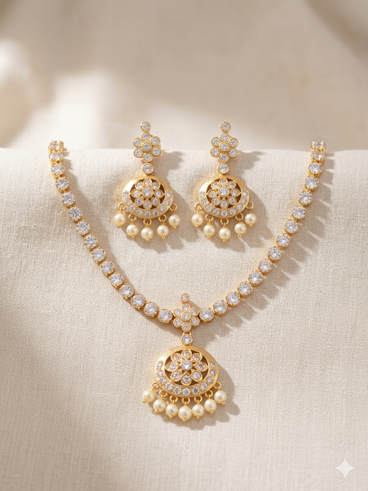 White Attigai Necklace