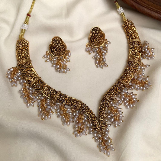 Nagas Pearl Kante Necklace
