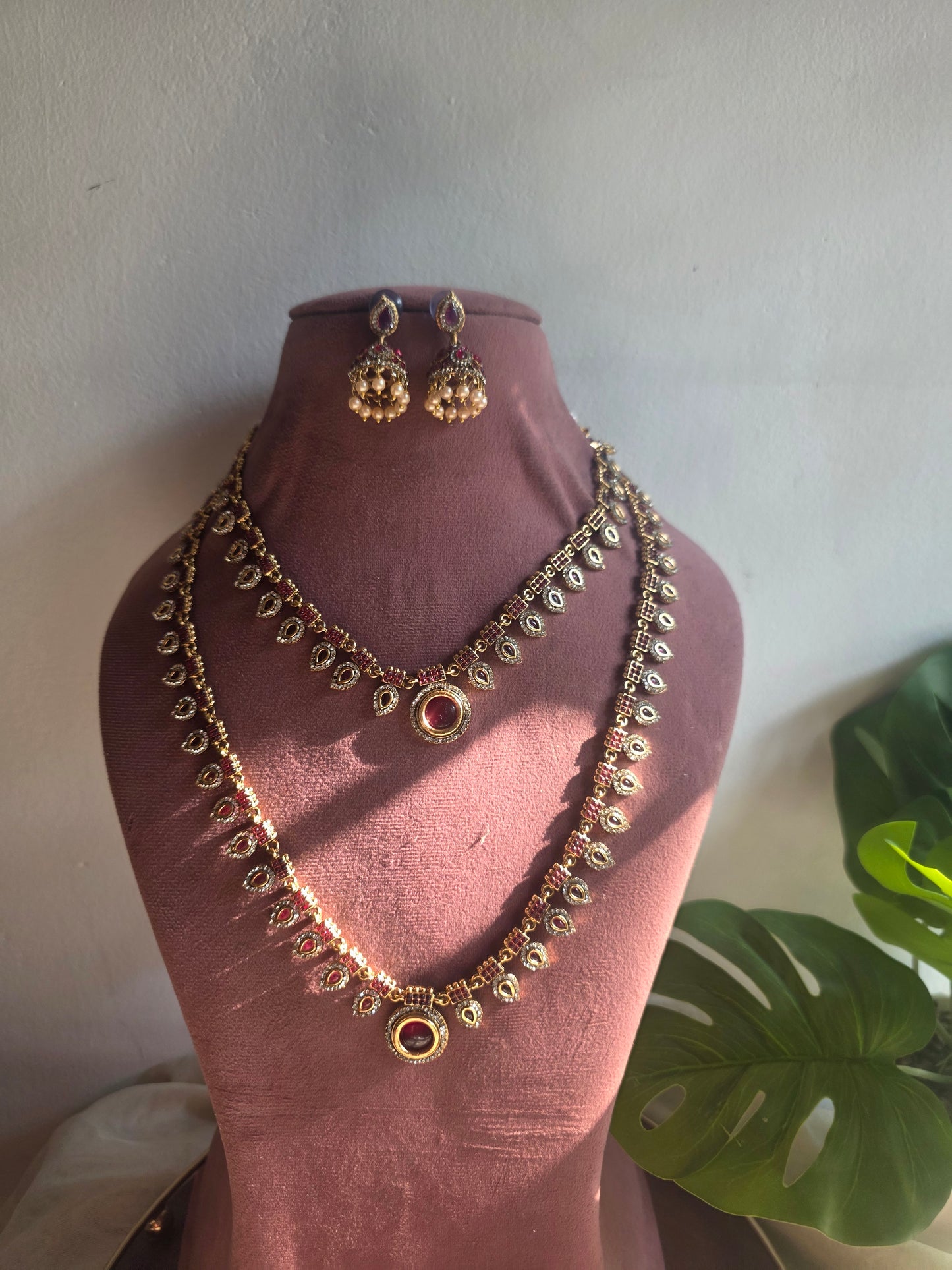 Red beaded Haram set