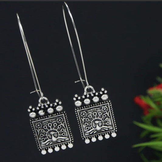 Antique peacock earring